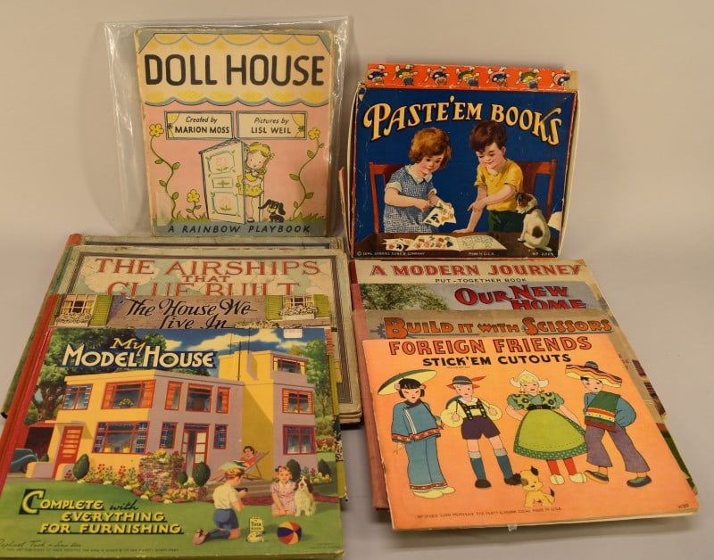Group Of Doll House And Stick'em Cut Out Books (1 of 4)