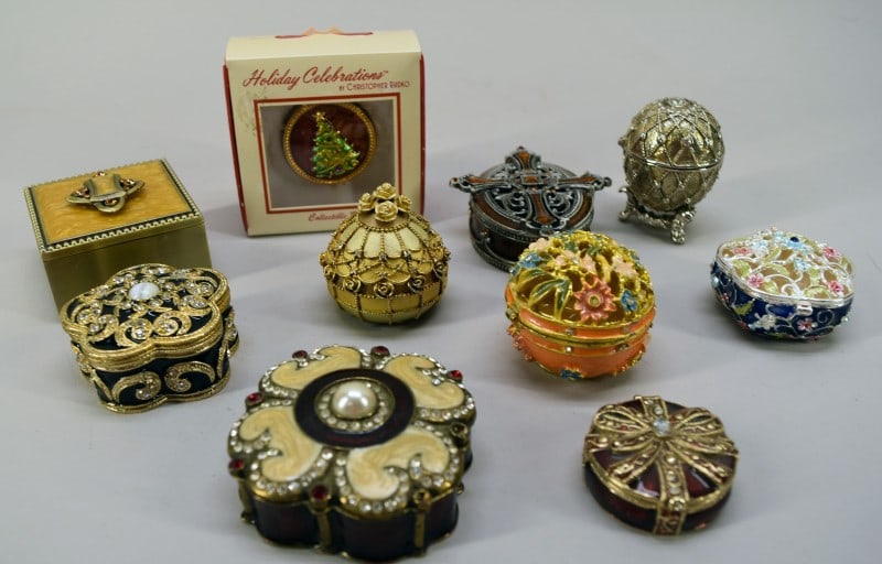 Ten Contemporary Enamel & Decorative Boxes (1 of 6)