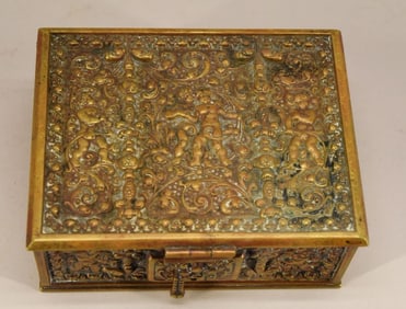 Erhard & Sohne Bronze Jewelry Or Trinket Box