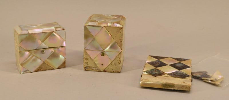 Antique Mother Of Pearl Perfume Box's (1 of 5)