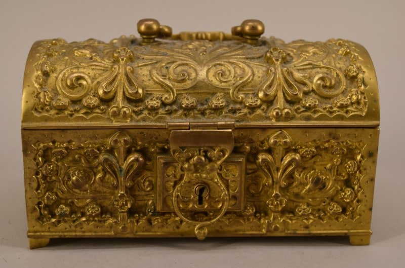 Erhard & Sohne Art Nouveau Jewelry Casket (1 of 5)
