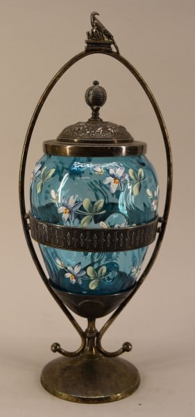 Victorian Floral Enamel Pickle Caster (1 of 4)