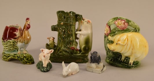 Collection Of Vintage Farm Animal Ceramics