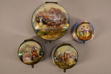 Group Of Trinket And Powder Boxes