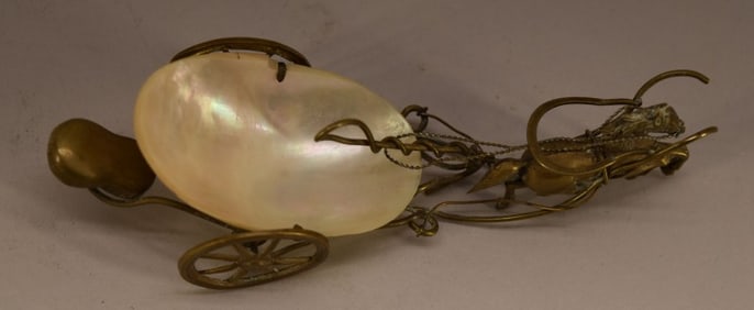 Antique French Palais Royal Ormolu Pony Cart