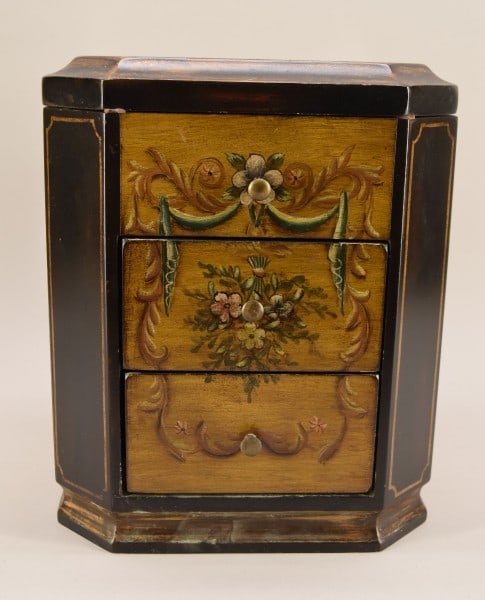 Contemporary Painted Jewelry Box (1 of 6)