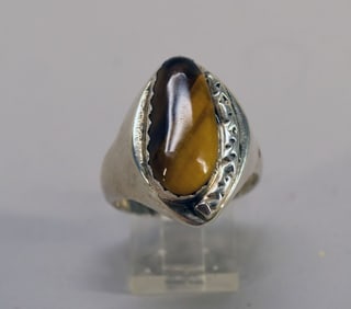 Sterling Silver & Tiger Eye Ring