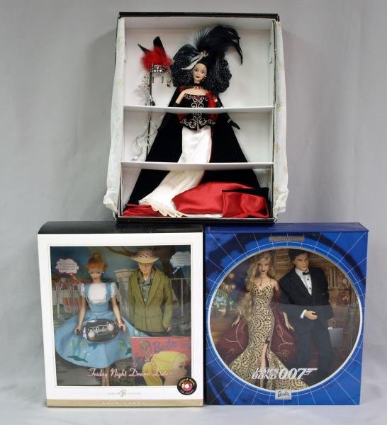 Collection of Barbie's: Illusions Masquerade Gala, James Bond & Friday Night Dream Date