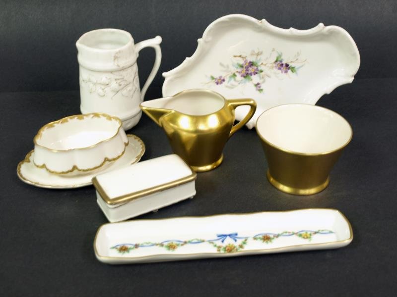 Pickard China Gold Cream and Sugar (1 of 1)