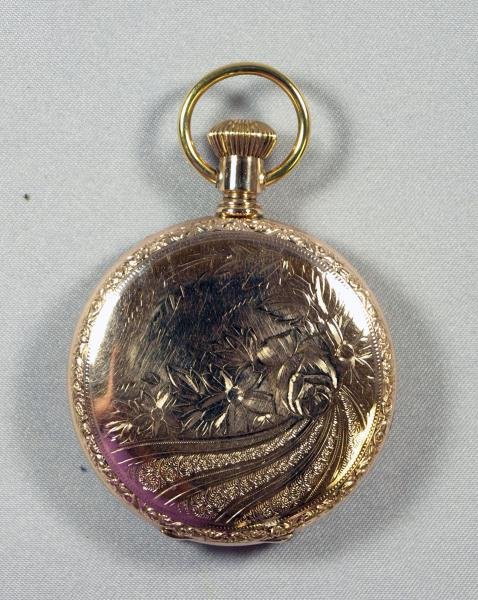 Elgin Lever Set Goldtone Pocket Watch (1 of 2)