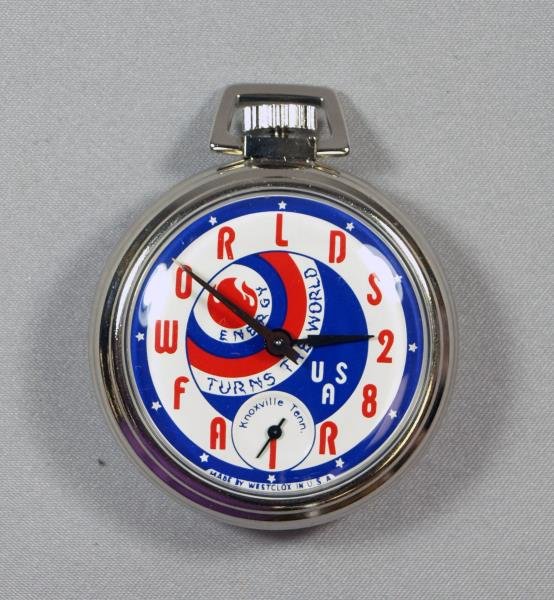 Westclock 1982 World's Fair Pocket Watch (1 of 1)