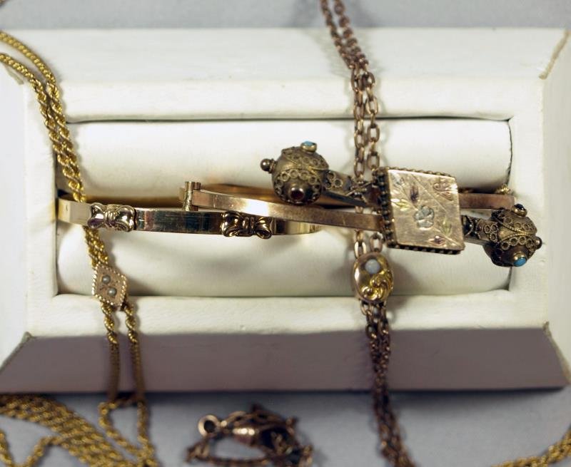 Victorian Gold Filled Bookmark Bracelet (1 of 1)