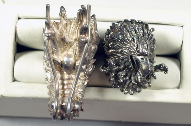 Sterling Silver Dragon Ring (1 of 2)