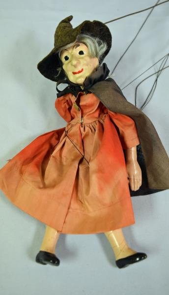 Tony Sarg Composition Witch Marionette or Puppet (1 of 1)