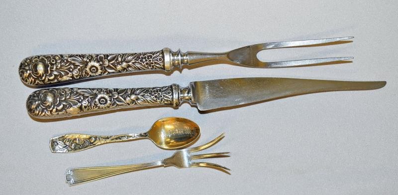 Kirk & Son's Sterling Repousse Carving Set (1 of 1)
