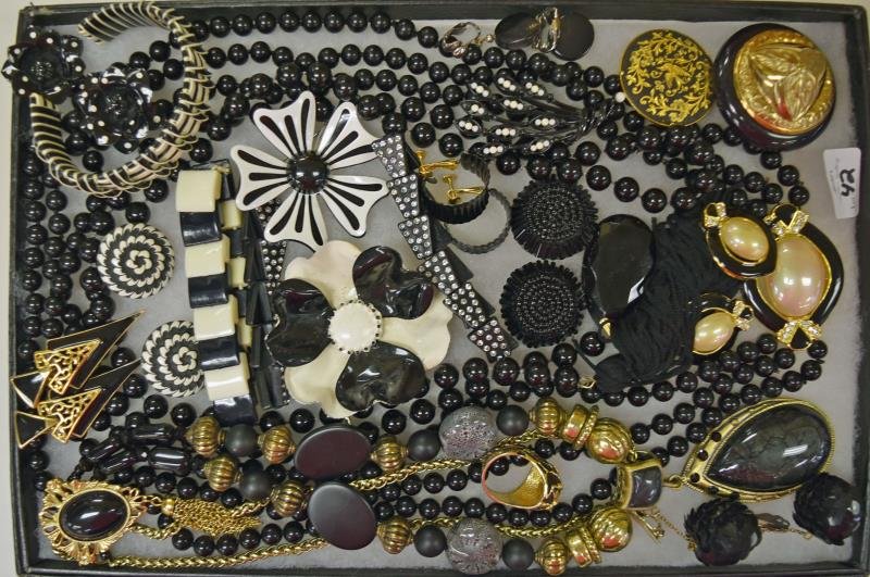 Collection of Black & White Costume Jewelry (1 of 3)