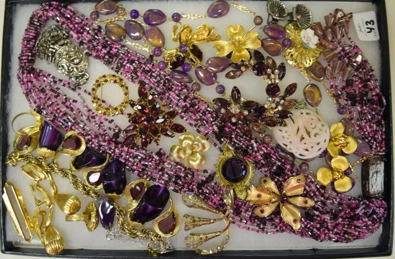 Collection of Purple Costume Jewelry (1 of 2)