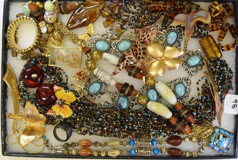 Collection of Brown and Goldtone Jewelry (1 of 4)