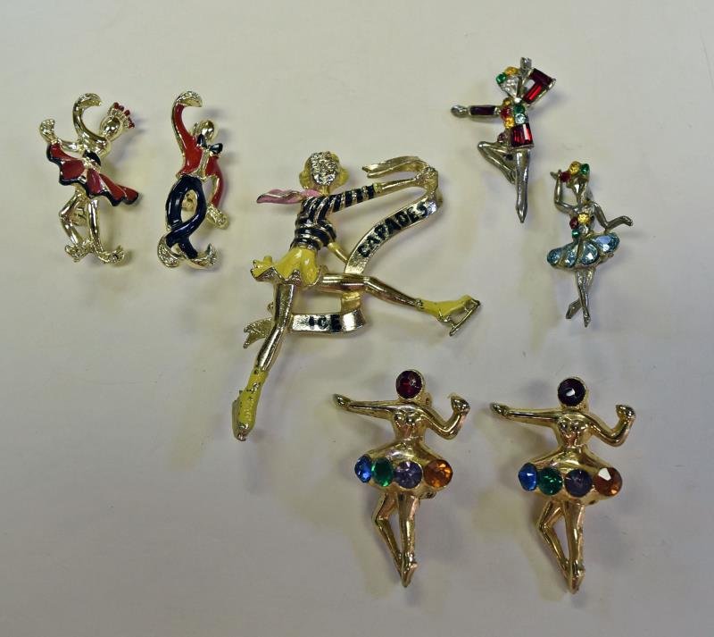 A Group of Ice Skaters & Ballet Pins (1 of 1)