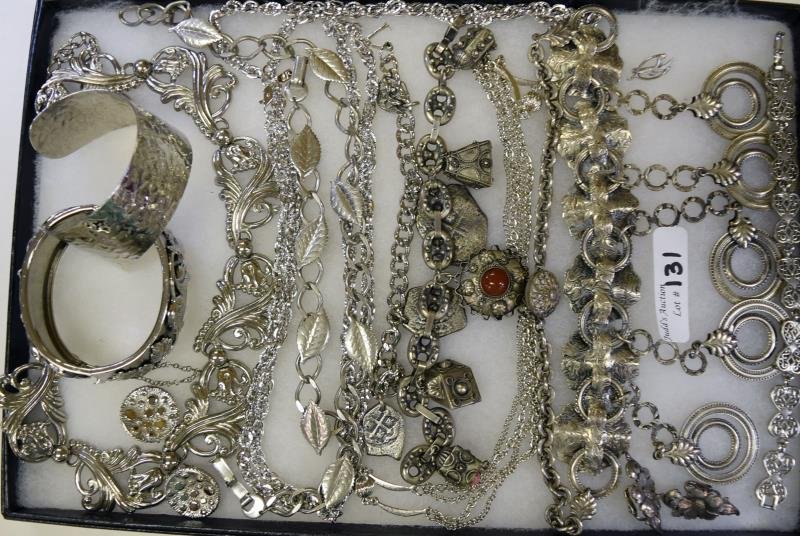 A Group of Silvertone Jewelry (1 of 3)