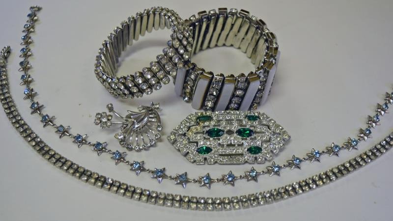 Collection of Vintage Rhinestone Jewelry (1 of 1)
