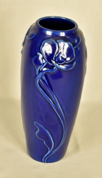 Van Briggle Cobalt Poppy Vase (1 of 3)