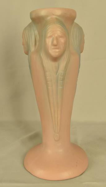 Van Briggle Three Face Indian Head Vase (1 of 4)