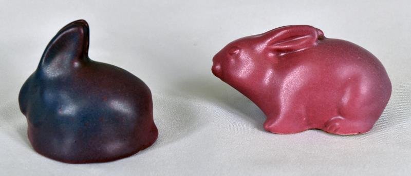 Van Briggle Rabbit Figures (1 of 4)