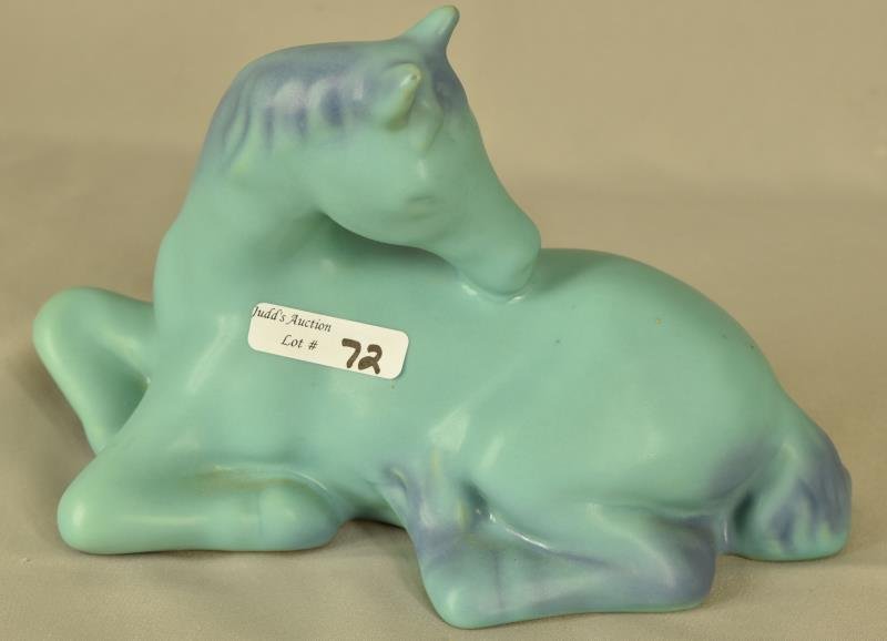 Van Briggle Reclining Horse Figure (1 of 3)