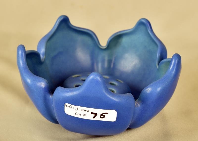 Van Briggle Lotus Petal Vase & Flower Frog (1 of 3)