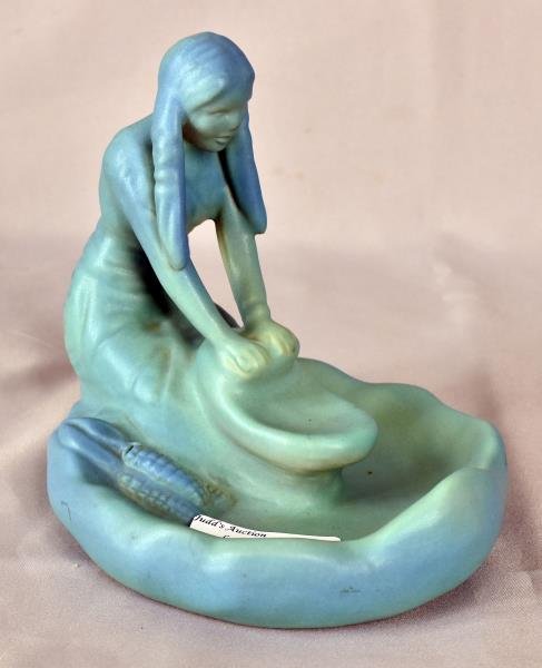 Van Briggle Indian Maiden Grinding Corn (1 of 3)