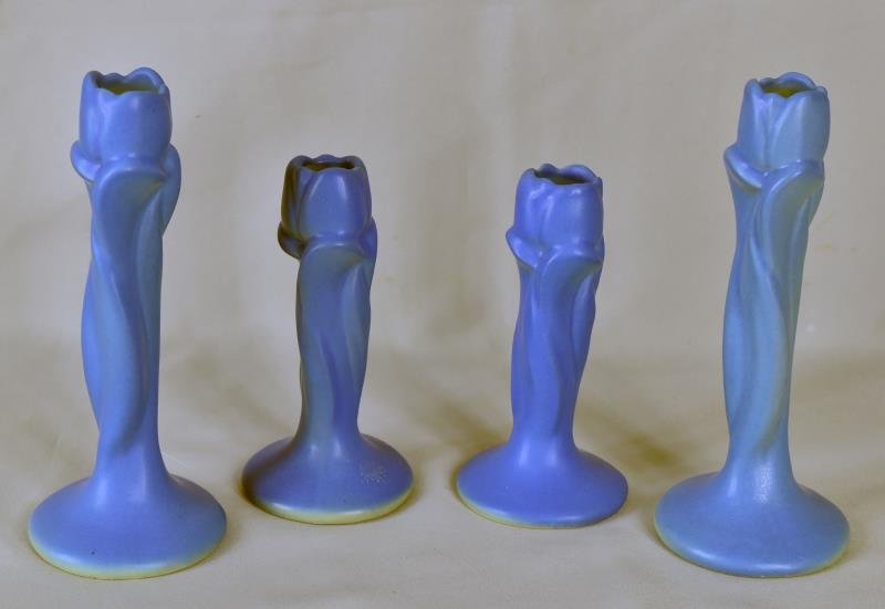 Van Briggle Tulip Candlesticks (1 of 3)