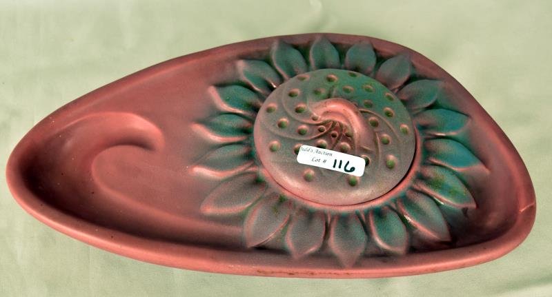 Van Briggle Sunflower Serving Dish (1 of 3)