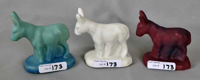Van Briggle Donkey Figures (1 of 3)