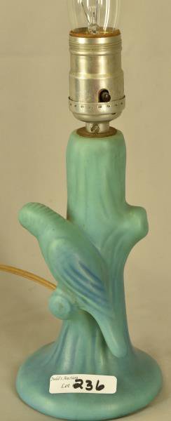 Van Briggle Bird Lamp (1 of 4)