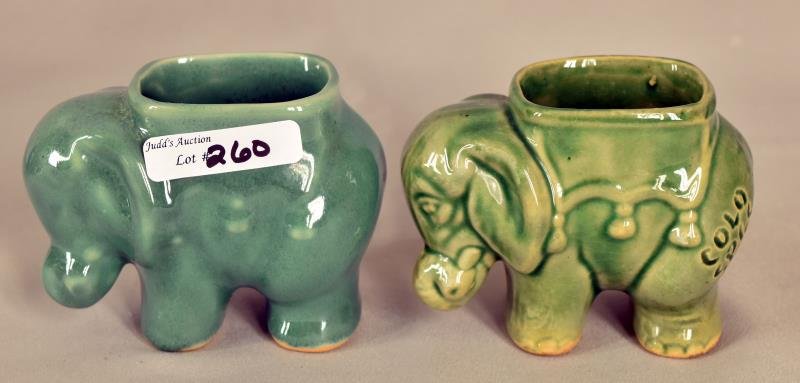 Anna Van Briggle Elephant Figures (1 of 6)