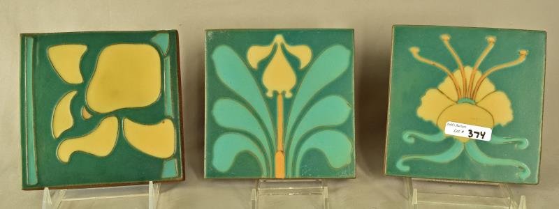 Van Briggle Floral Tiles (1 of 2)