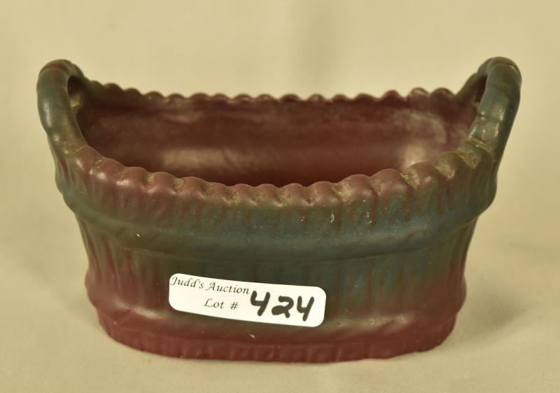 Van Briggle Basket Vase (1 of 5)