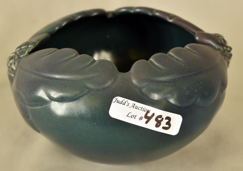 Van Briggle Oak Leaf & Acorn Bowl (1 of 5)