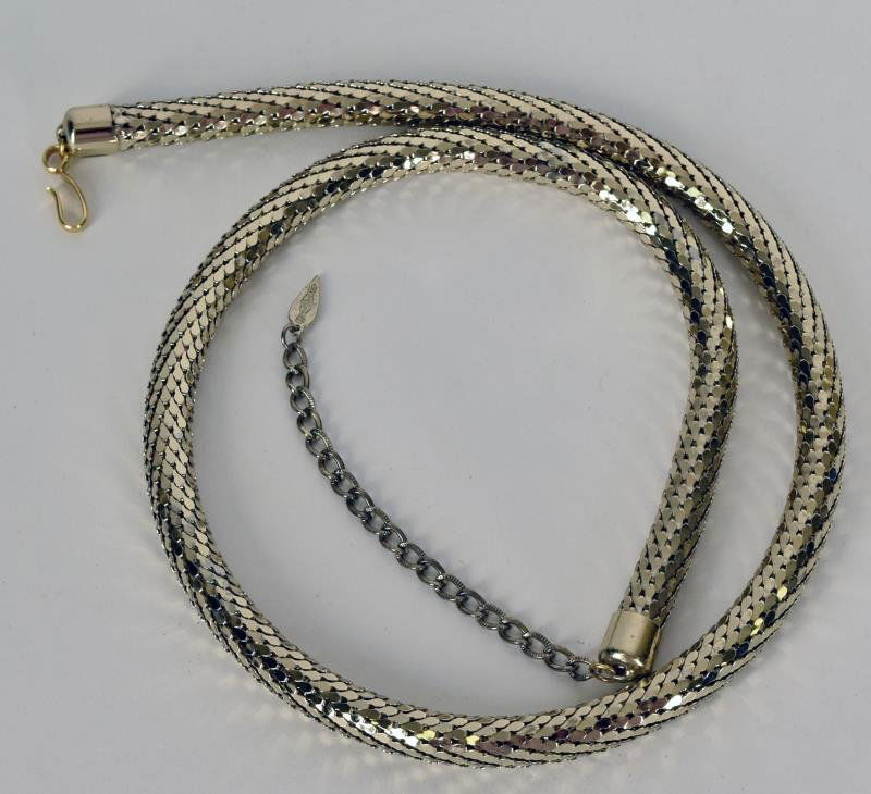 Whiting Davis Mesh Necklace The necklace has the (1 of 1)