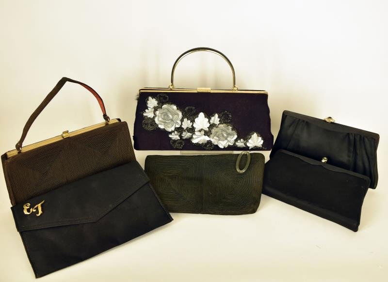 Group of Black Vintage Handbags Consisting of six (1 of 1)