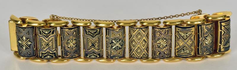 Goldtone Damascene Bracelet Great condition. (1 of 2)
