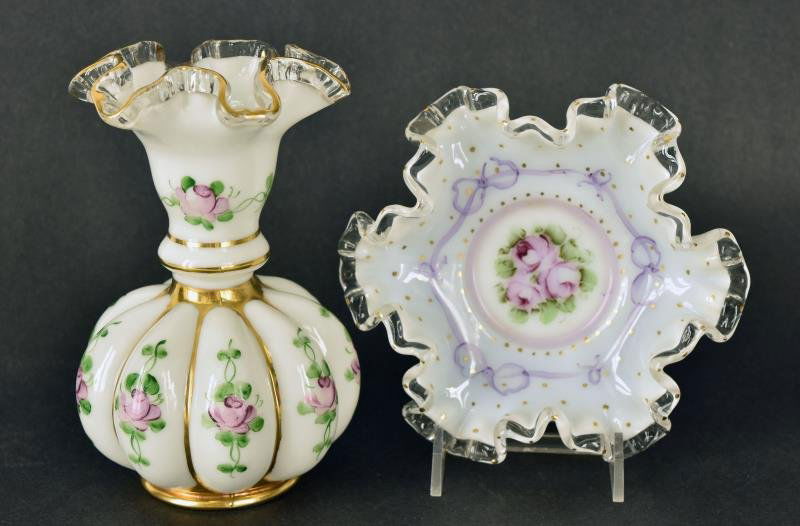 Fenton Charlton Nappy & Vase The vase is gold (1 of 2)