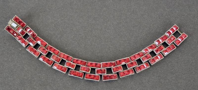 Red Rhinestone Bracelet (1 of 2)