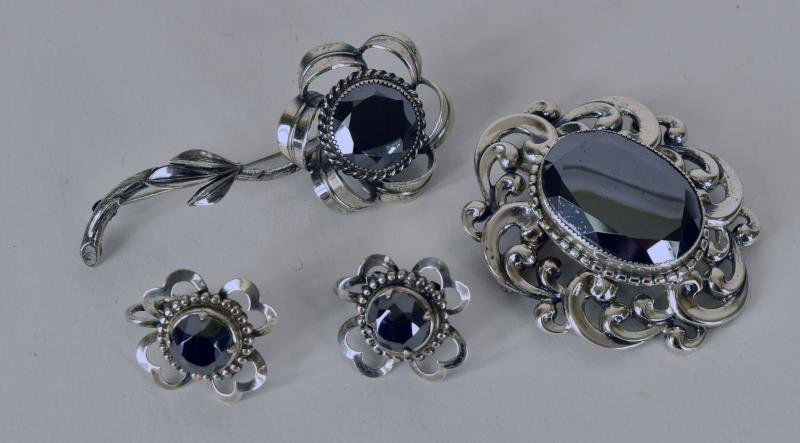 Danecraft Sterling Demi-Parure Consisting of pin and (1 of 2)