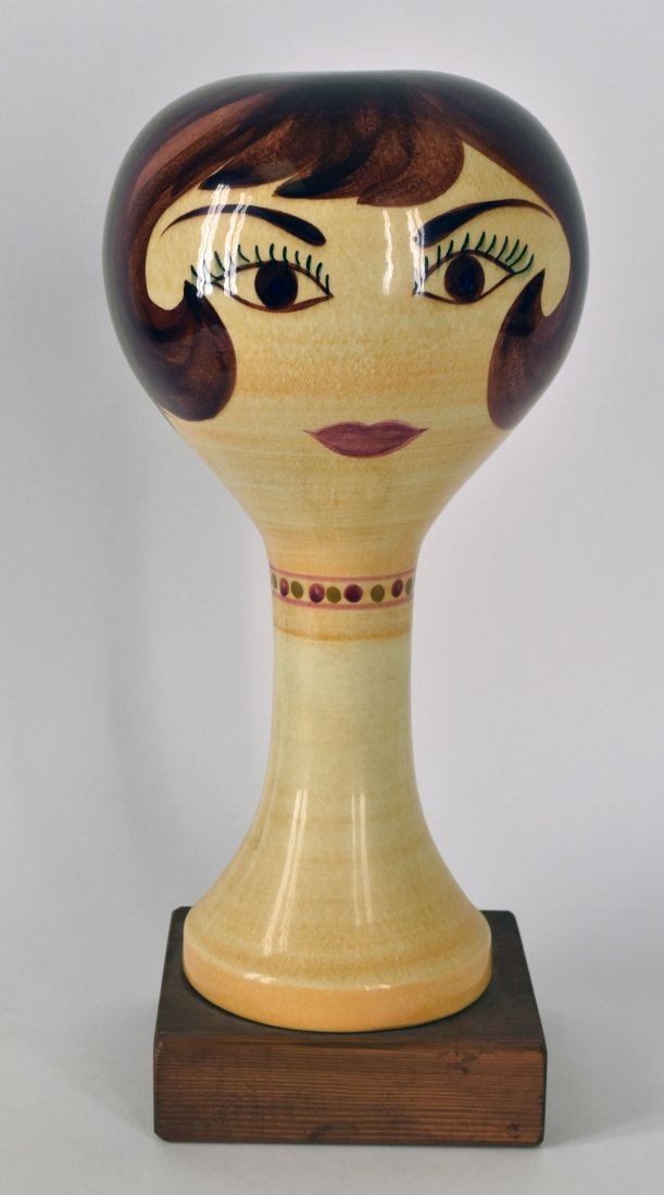 Stangl Head Hat Wig Stand Pottery Standing (1 of 6)