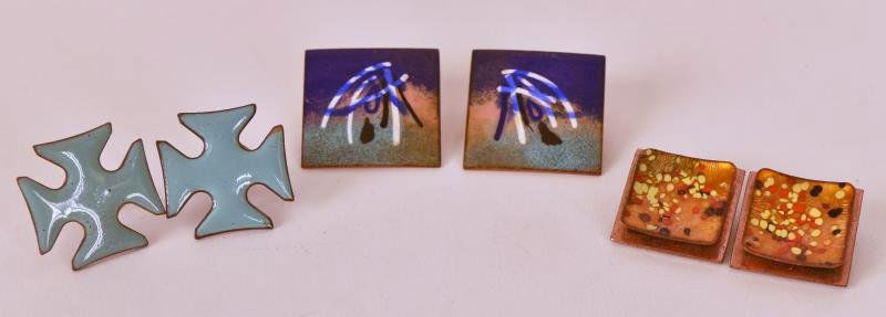 Matisse Enamel & Copper Earrings Consisting of three (1 of 1)