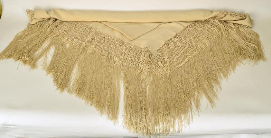 Vintage Silk Fringed Piano Scarf (1 of 2)