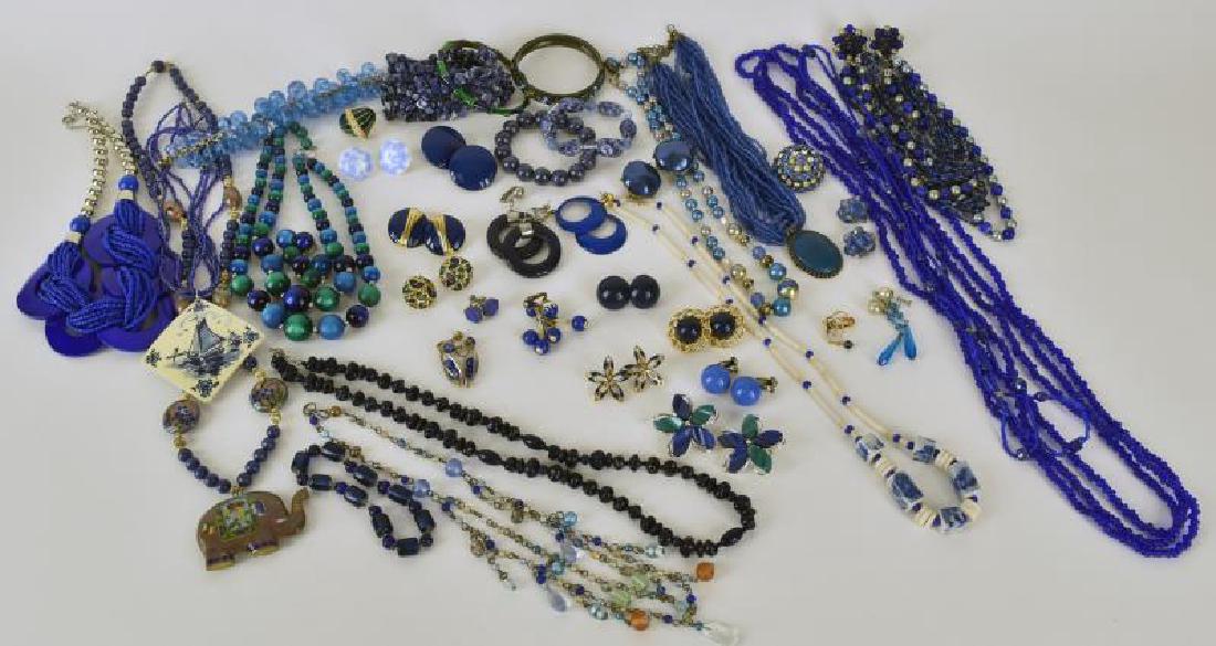 Large Collection Of Blue Costume Jewelry (1 of 6)