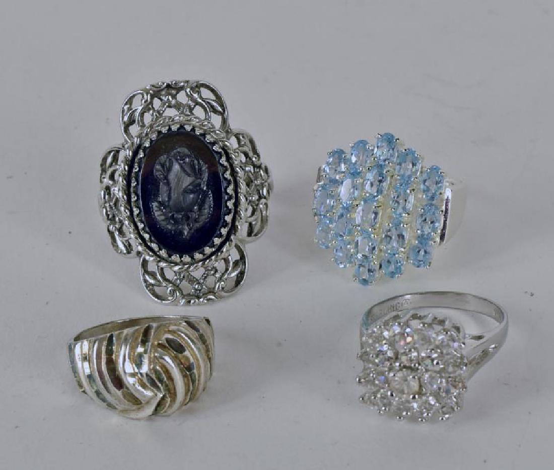 Collection Of Sterling Silver Rings (1 of 1)